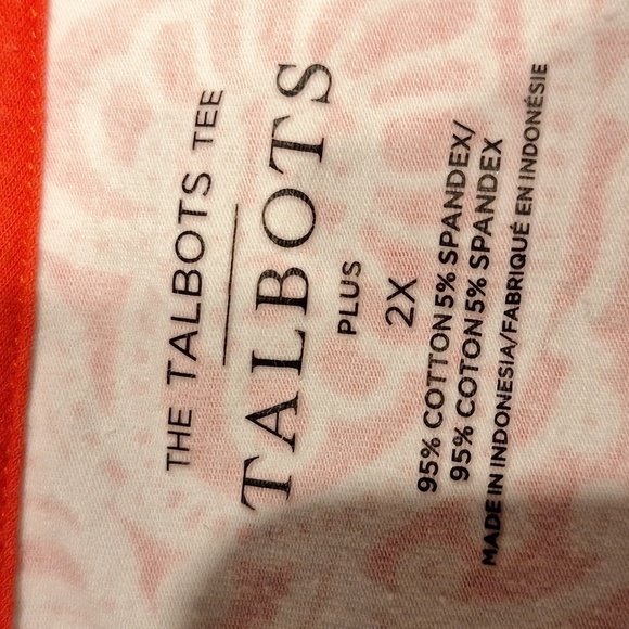 Z women's Talbots casred stretch 3/4 sleeve plus size top 2X - Picture 3 of 3